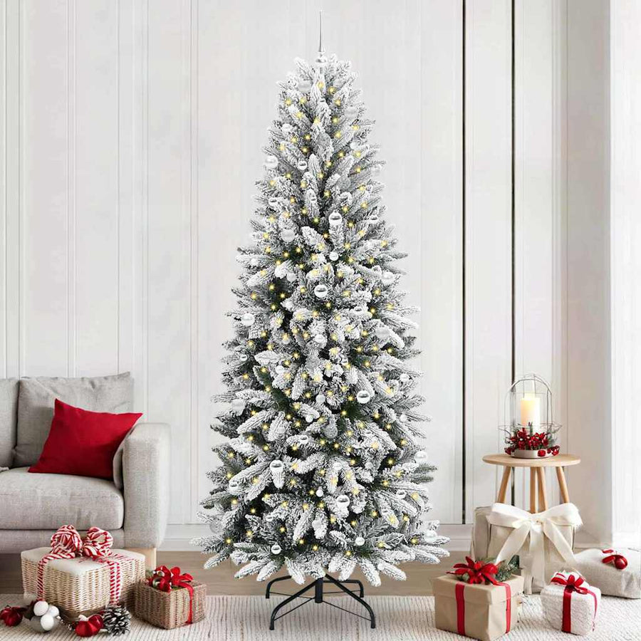 Kunstkerstboom met 300 LED met standaard Wit 93 x 93 x 240 cm