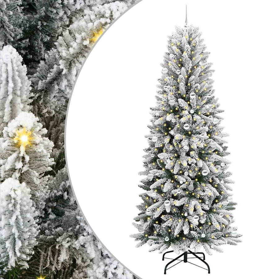 Kunstkerstboom met 300 LED met standaard Wit 93 x 93 x 240 cm