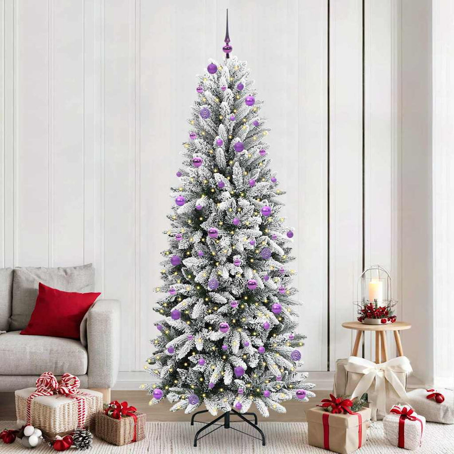 Kunstkerstboom met 300 LED met standaard Wit 93 x 93 x 240 cm