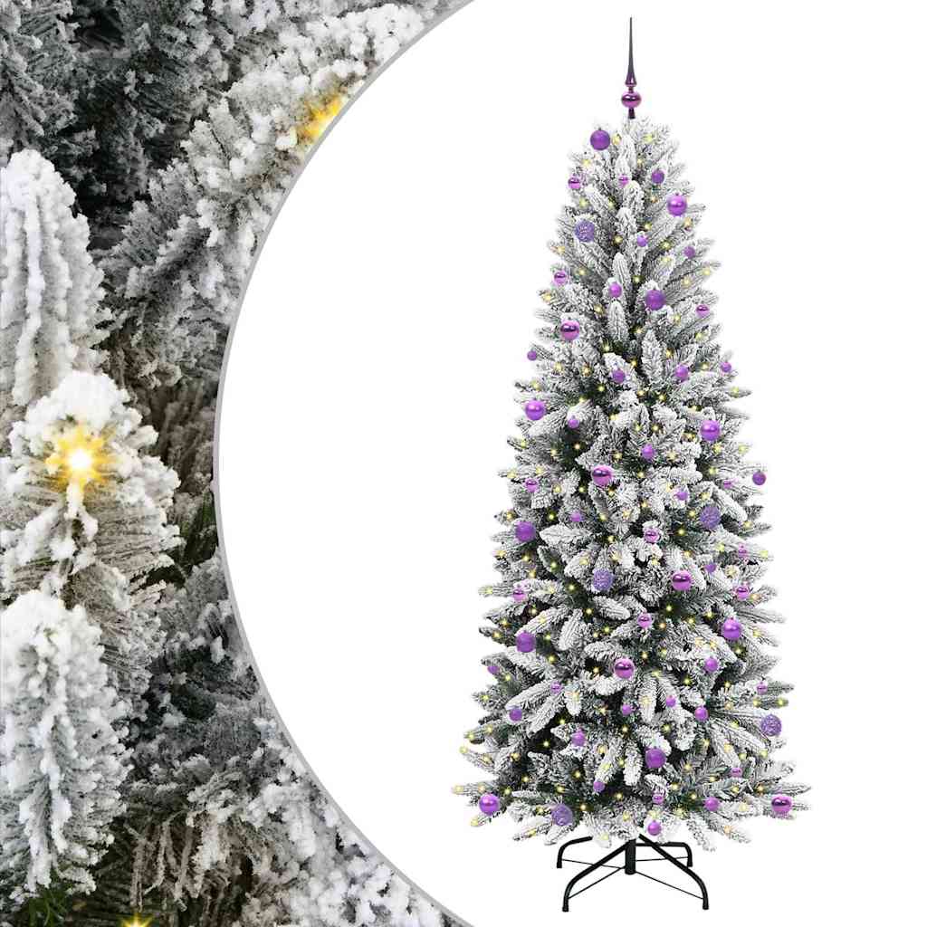 Kunstkerstboom met 300 LED met standaard Wit 93 x 93 x 240 cm