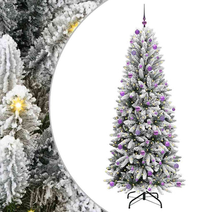 Kunstkerstboom met 300 LED met standaard Wit 93 x 93 x 240 cm