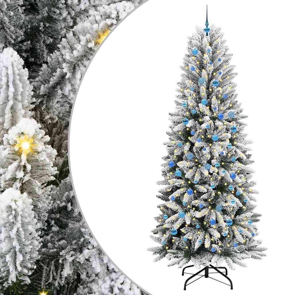 Kunstkerstboom met 300 LED met standaard Wit 93 x 93 x 240 cm