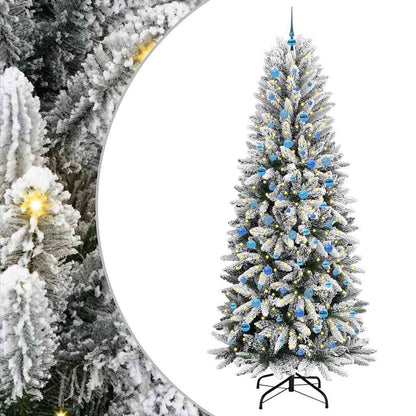 Kunstkerstboom met 300 LED met standaard Wit 93 x 93 x 240 cm