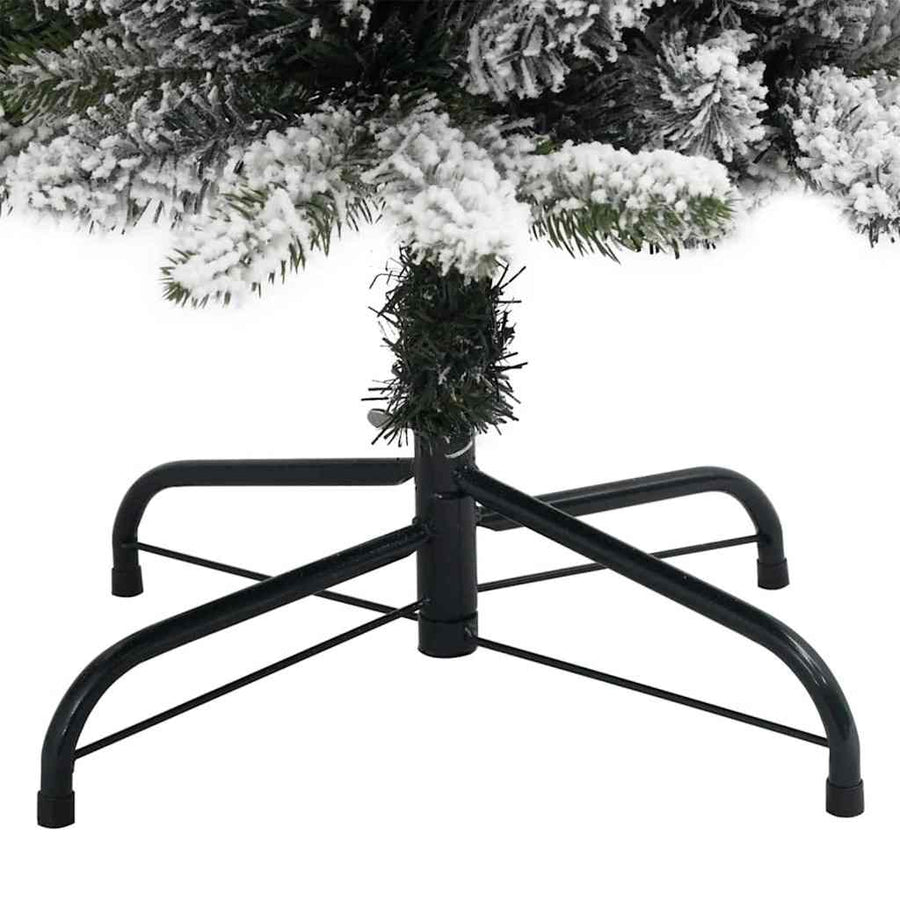 Kunstkerstboom met 150 LED Wit 120 cm PVC en Metaal en Plastic