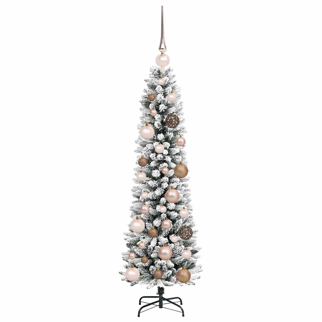 Kunstkerstboom met 150 LED Wit 120 cm PVC en Metaal en Plastic