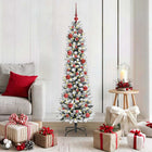 Artificial Christmas Tree with 150 LED White 150 cm PVC and Metal and Plastic