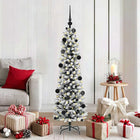 Artificial Christmas Tree with 150 LED White 150 cm PVC and Metal and Plastic