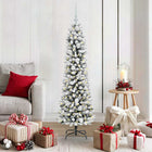 Artificial Christmas Tree with 150 LED White 150 cm PVC and Metal and Plastic