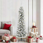 Kunstkerstboom 180 cm wit met 300 LED