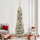 Kerstboom wit 210 cm PVC metaal plastic