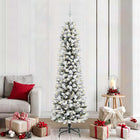 Artificial Christmas Tree with 300 LED White 210 cm PVC and Metal and Plastic