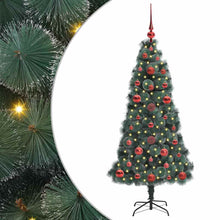 Artificial Pre-lit Kerstboom met Ballenset Groen 120 cm PET
