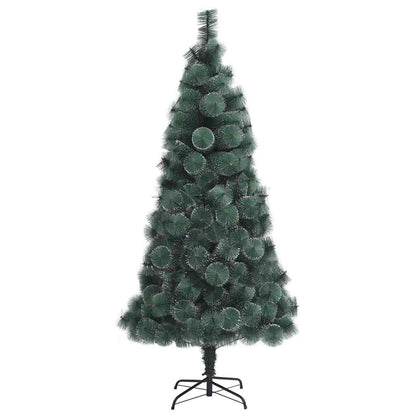 Kunstmatige Vorstverlichte Kerstboom met Bal Set Groen 120 cm