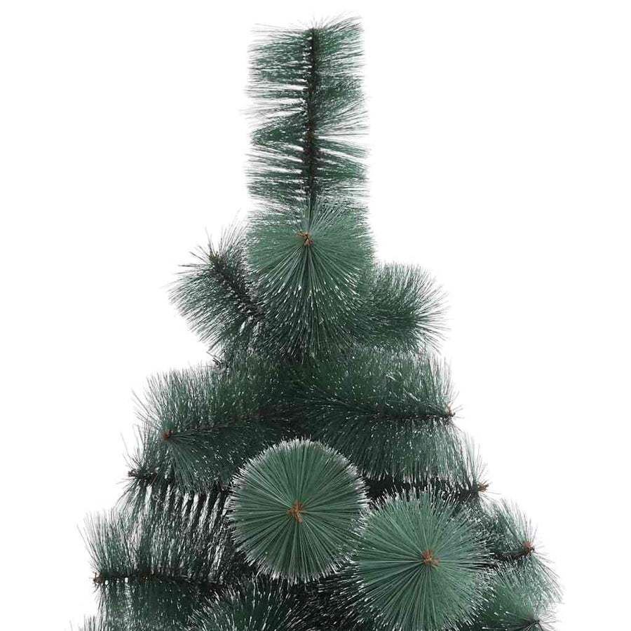 Kunstkerstboom met verlichting en ballenset Groen 120 cm PET