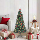 Kunstkerstboom 120 cm groen met ballenset