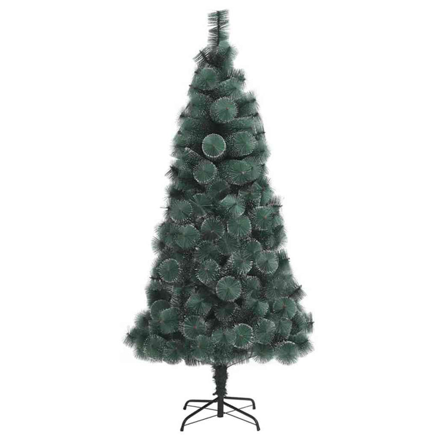 Kunstkerstboom met verlichting en ballenset Groen 150 cm PET