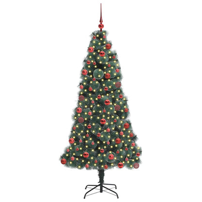 Kunstmatig Voorverlicht Kerstboompje met Bal Set Groen 180 cm