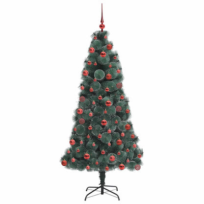 Kunstmatig Voorverlicht Kerstboompje met Bal Set Groen 180 cm