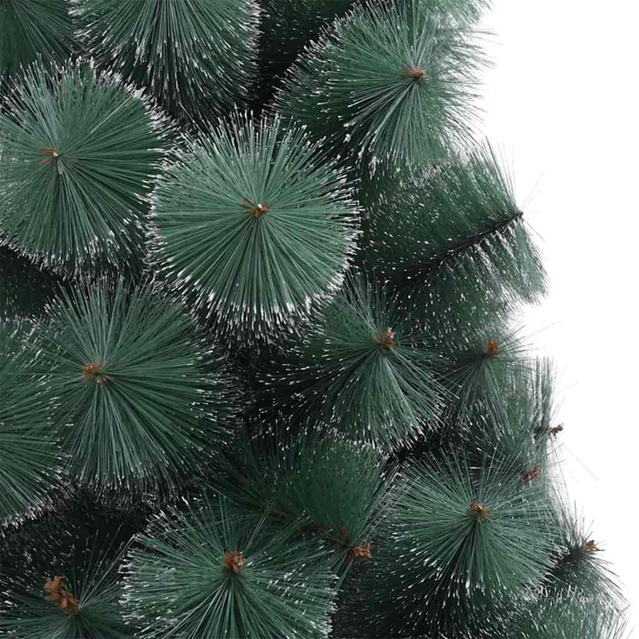 Kunstmatige voorverlichte kerstboom met ballenset Groen 240 cm