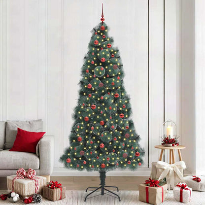 Kunstmatige Vorstvrije Kerstboom met Bal Set Groen 240 cm PET