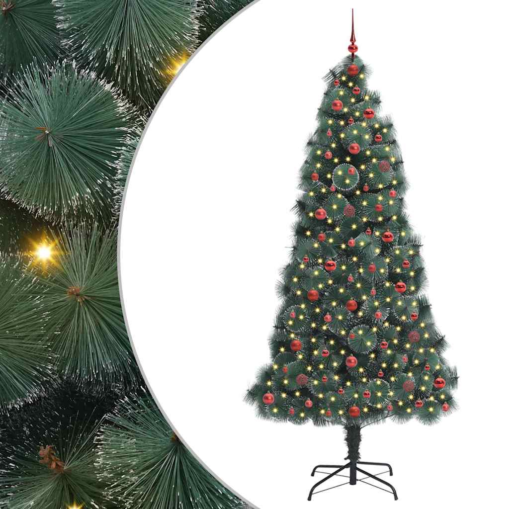 Kunstmatige Vorstvrije Kerstboom met Bal Set Groen 240 cm PET