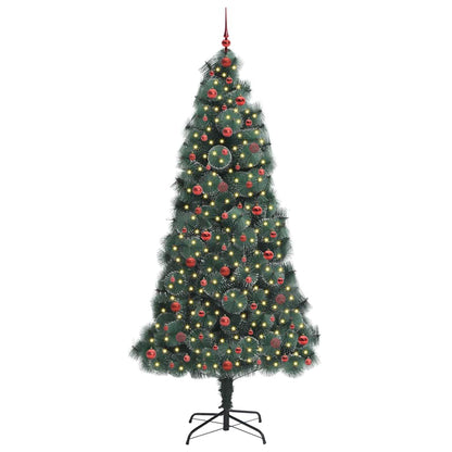 Kunstmatige Vorstvrije Kerstboom met Bal Set Groen 240 cm PET