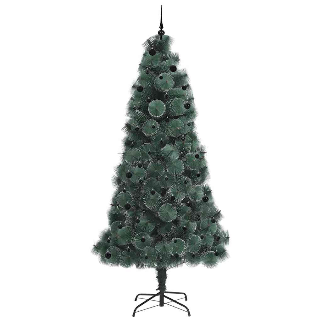 Kunstmatige Voorverlichte Kerstboom met Bolset Groen 240 cm PET