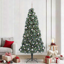 Kunst Kerstboom met Verlichting en Ballenset Groen 240 cm PET