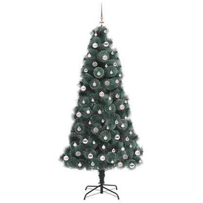 Kunst Kerstboom met Verlichting en Ballenset Groen 240 cm PET