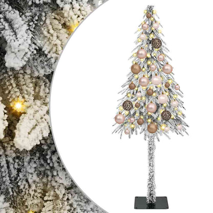 Kerstboom met 150 LED met standaard Wit 120 cm PE en staal
