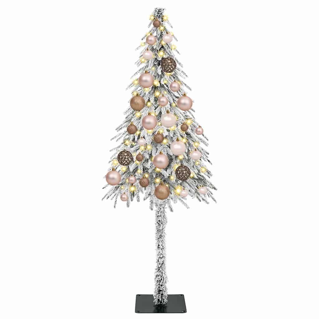Kerstboom met 150 LED met standaard Wit 120 cm PE en staal
