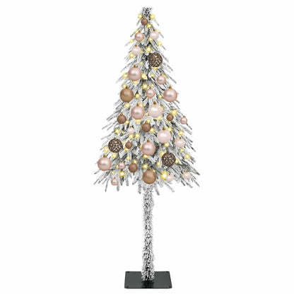 Kerstboom met 150 LED met standaard Wit 120 cm PE en staal