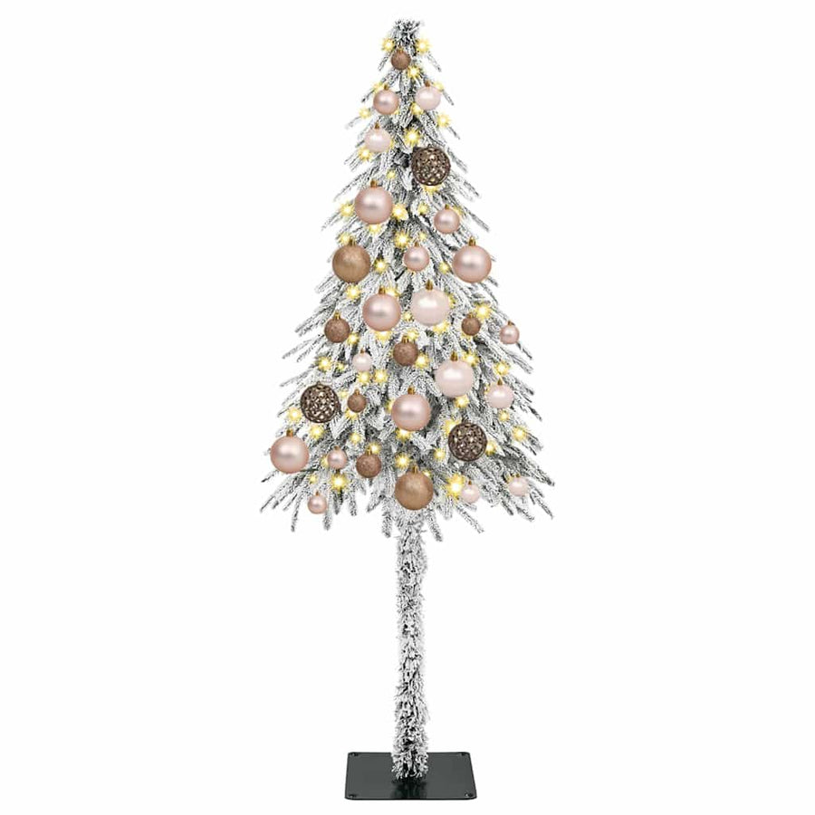 Kerstboom met 150 LED met standaard Wit 120 cm PE en staal
