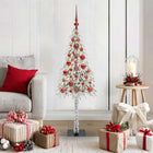 Kerstboom 120 cm wit met 150 LED