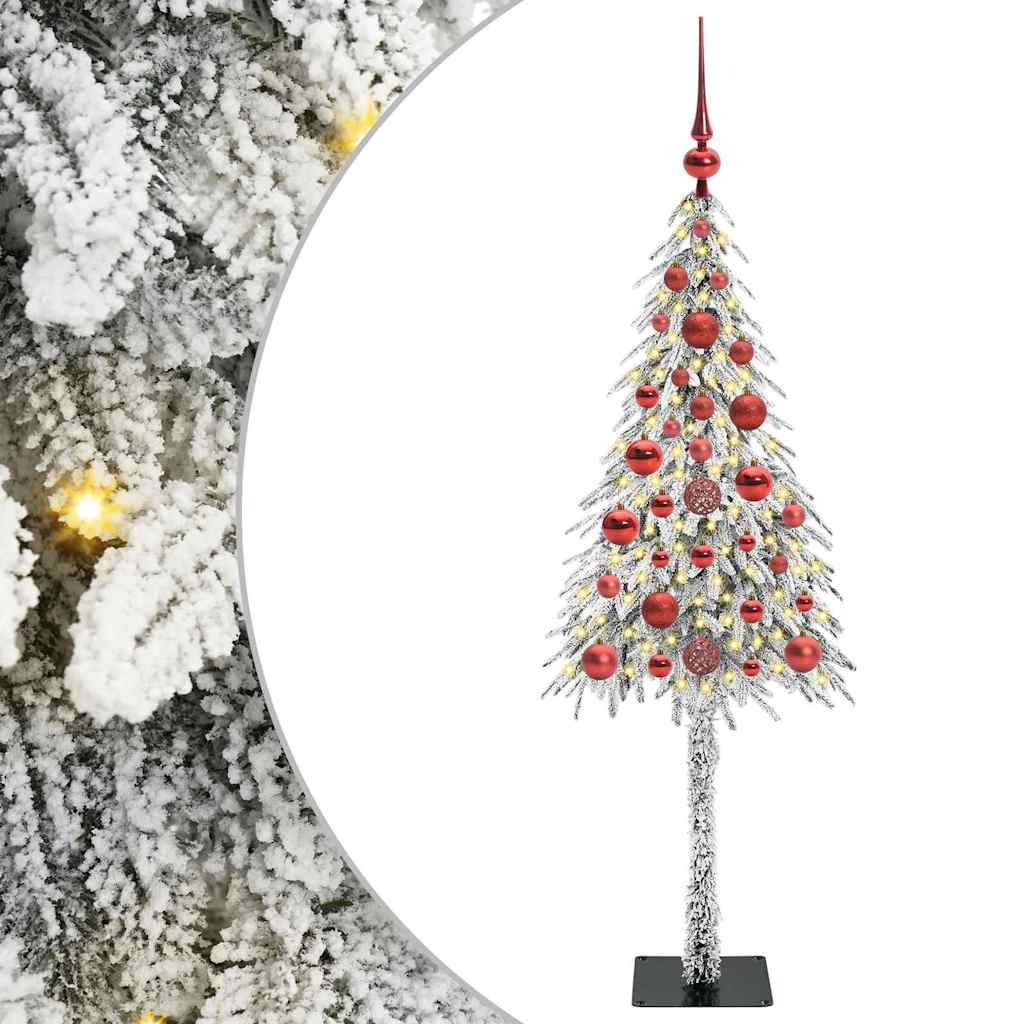 Kerstboom met 150 LED met standaard Wit 120 cm PE en staal