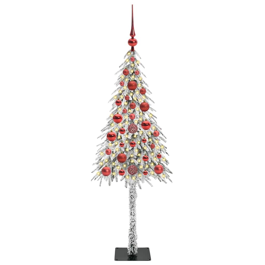 Kerstboom met 150 LED met standaard Wit 120 cm PE en staal