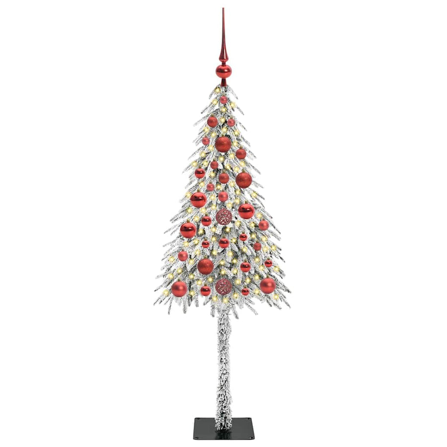Kerstboom met 150 LED met standaard Wit 120 cm PE en staal