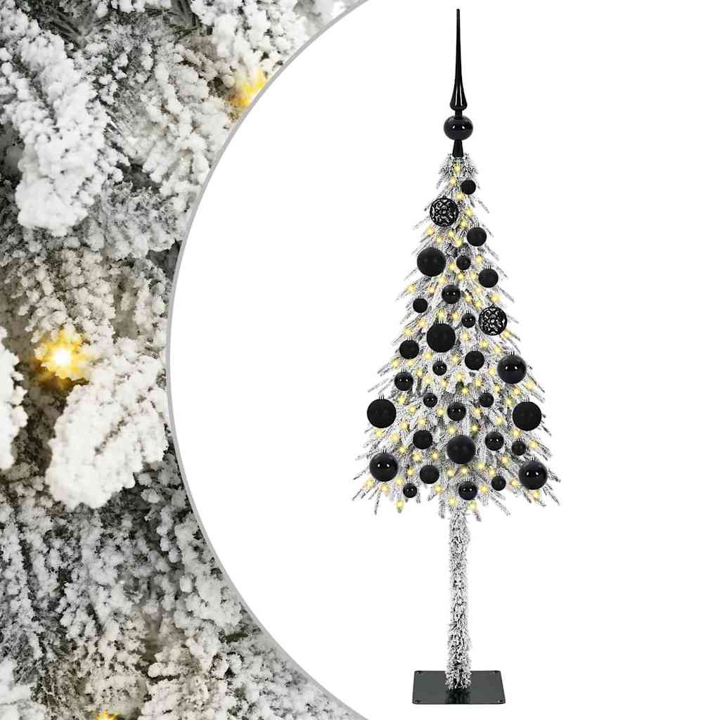 Kerstboom met 150 LED met standaard Wit 120 cm PE en staal