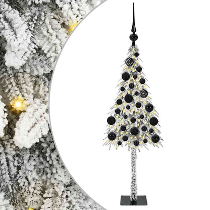 Kerstboom met 150 LED met standaard Wit 120 cm PE en staal