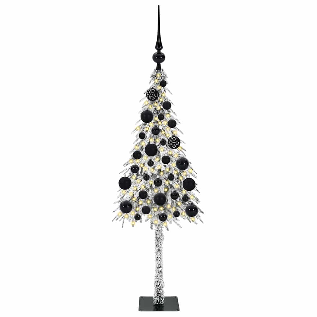 Kerstboom met 150 LED met standaard Wit 120 cm PE en staal