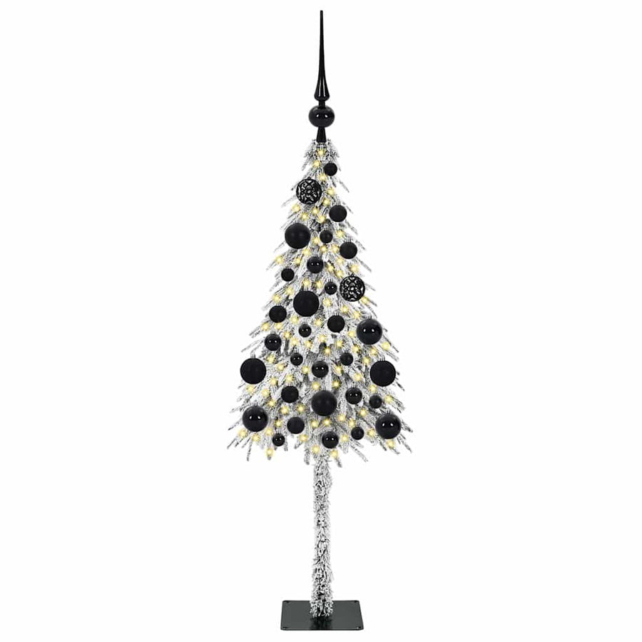 Kerstboom met 150 LED met standaard Wit 120 cm PE en staal