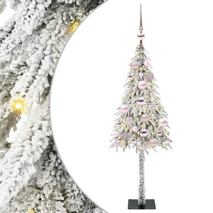 Kerstboom met 150 LED met standaard Wit 120 cm PE en staal