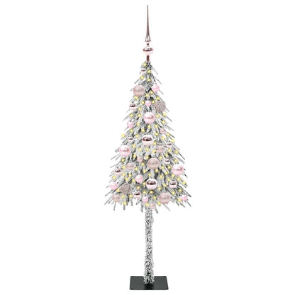 Kerstboom met 150 LED met standaard Wit 120 cm PE en staal