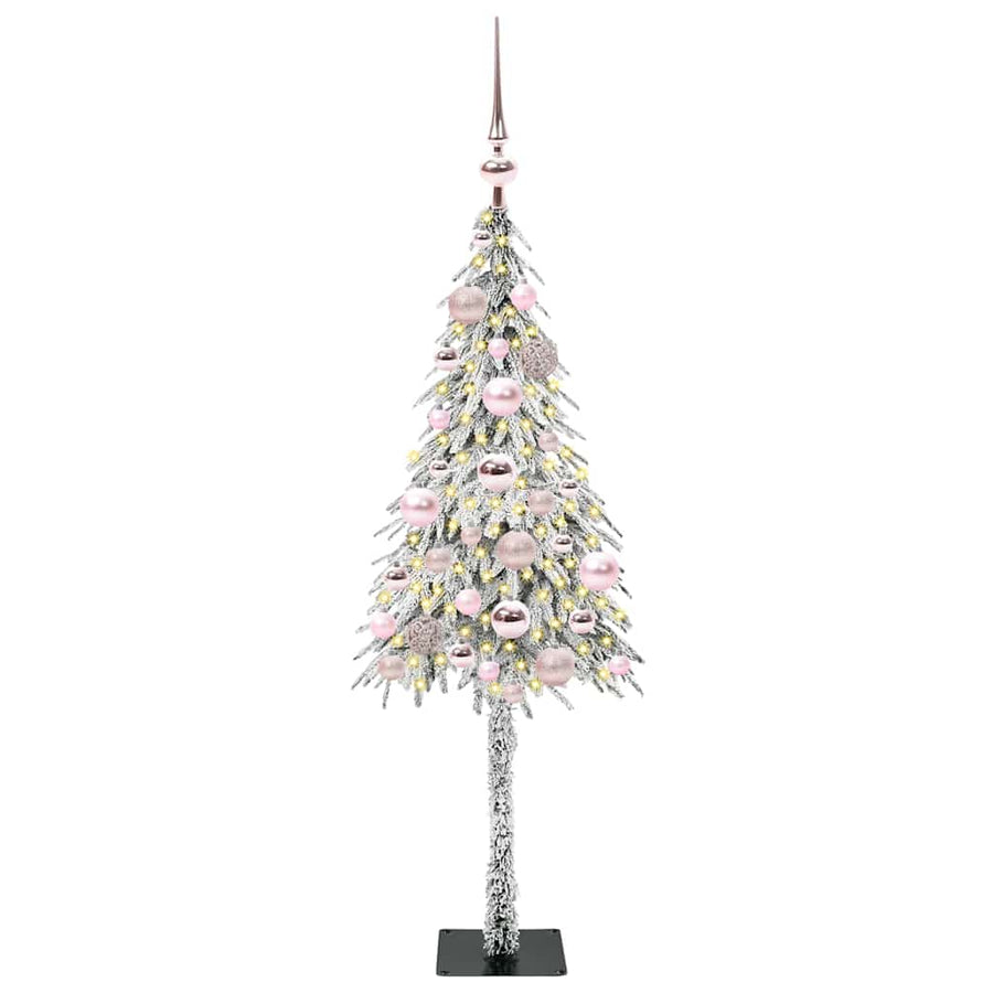 Kerstboom met 150 LED met standaard Wit 120 cm PE en staal