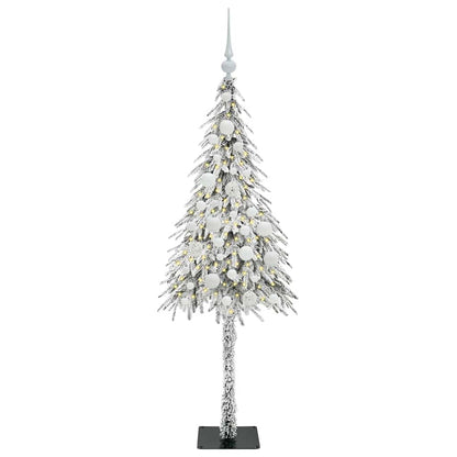 Kerstboom met 150 LED met standaard Wit 120 cm PE en staal