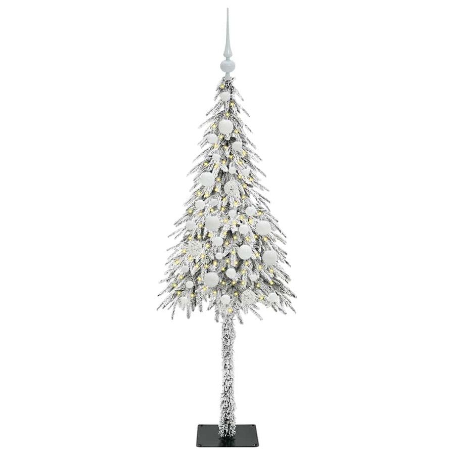 Kerstboom met 150 LED met standaard Wit 120 cm PE en staal