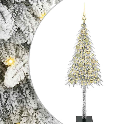 Kerstboom met 150 LED met standaard Wit 120 cm PE en staal