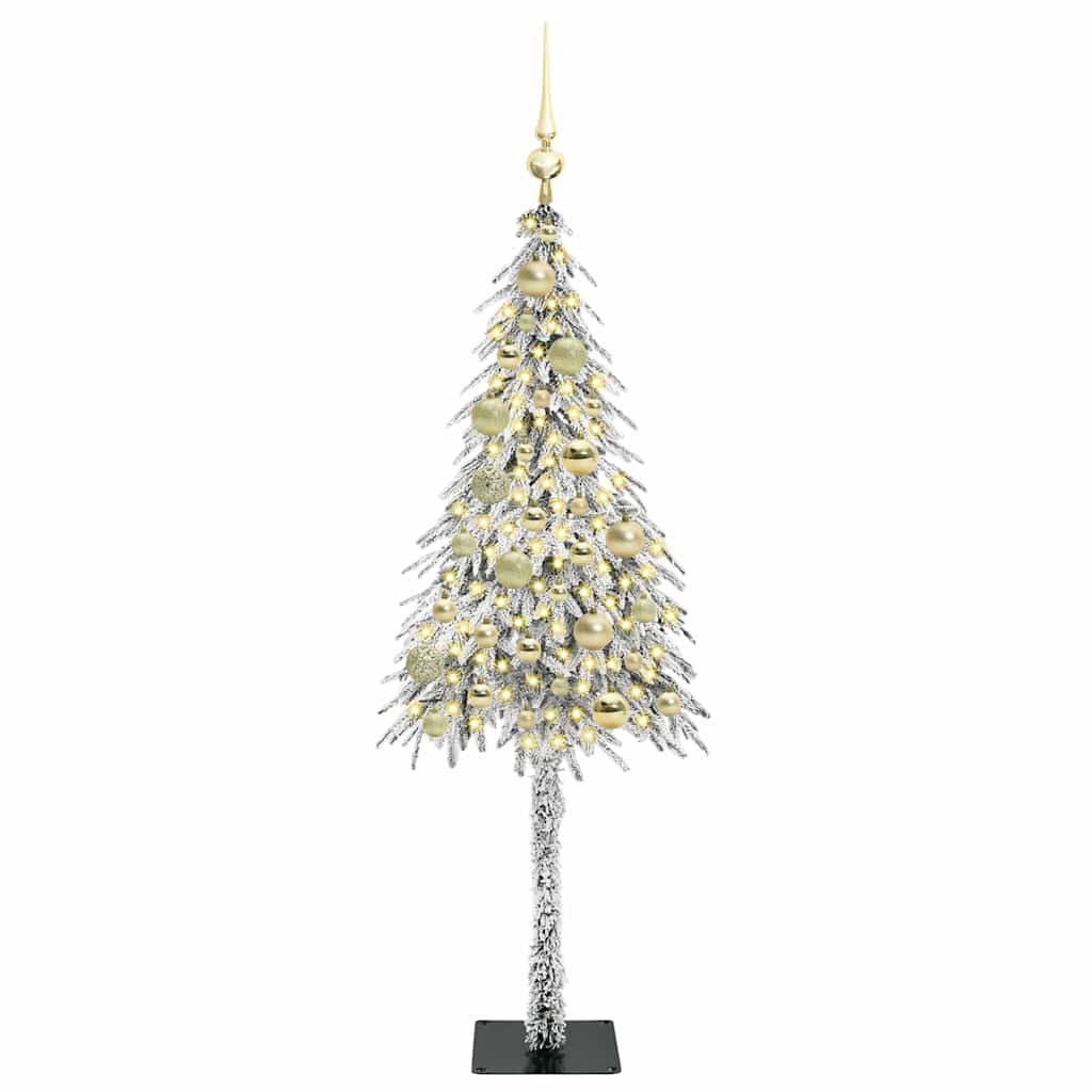 Kerstboom met 150 LED met standaard Wit 120 cm PE en staal