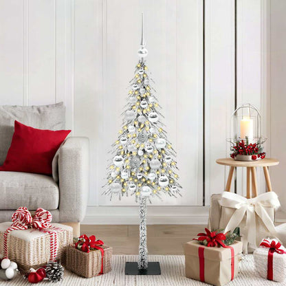 Kerstboom met 150 LED met standaard Wit 120 cm PE en staal