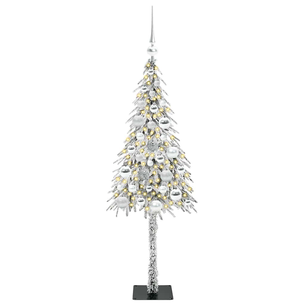 Kerstboom met 150 LED met standaard Wit 120 cm PE en staal